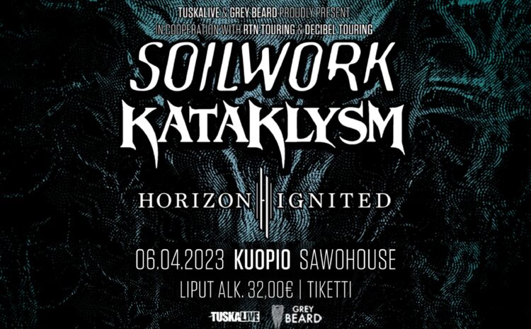  Soilwork ja Kataklysm yhteiskiertueella Sawohouse Undergroundissa 6.4.2023