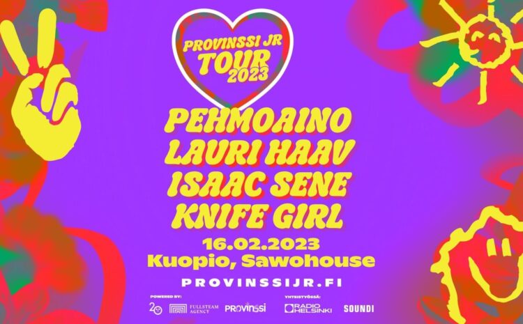  16.2.2023 PROVINSSI JR TOUR: PEHMOAINO, LAURI HAAV, ISAAC SENE, KNIFE GIRL